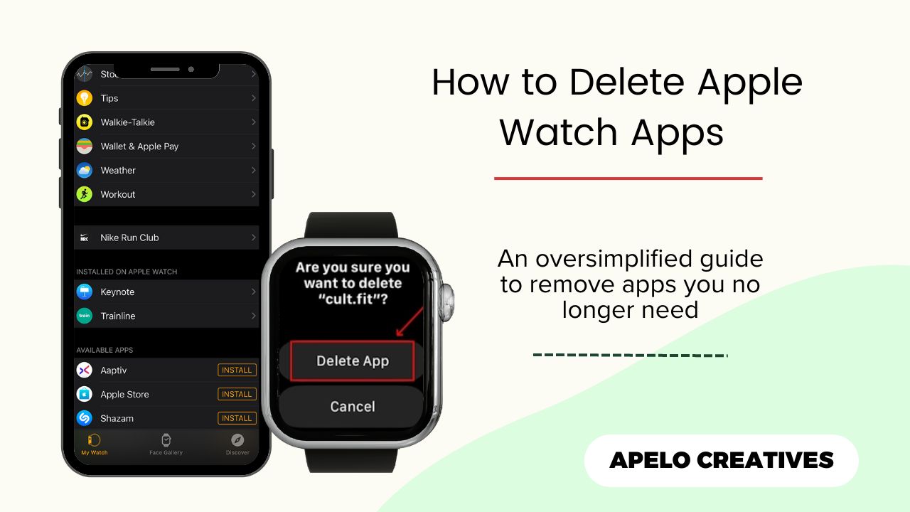 a guide to remove apps on apple watch