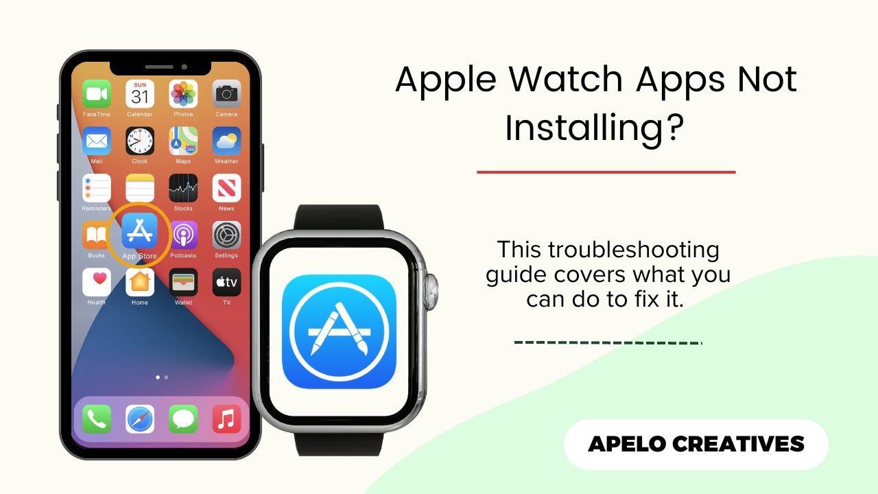 fixes for an apple watch not installing apps
